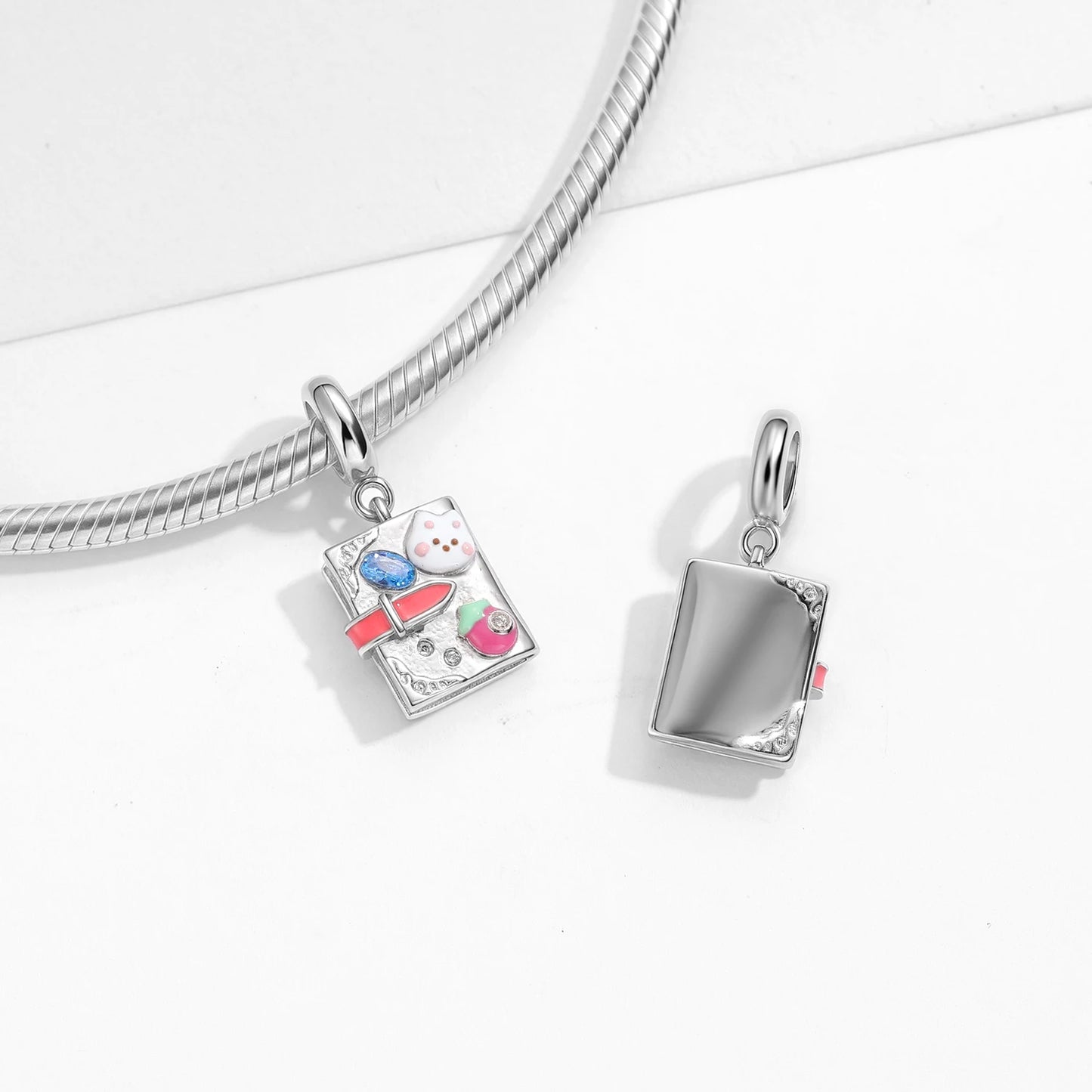 Little Rabbit Diary Pendant Charm