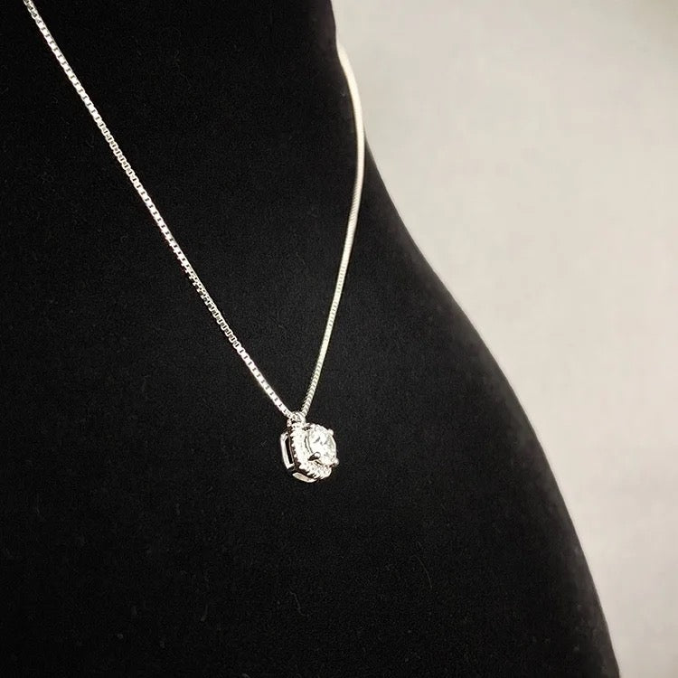 Necklace with Moissanite Pendant