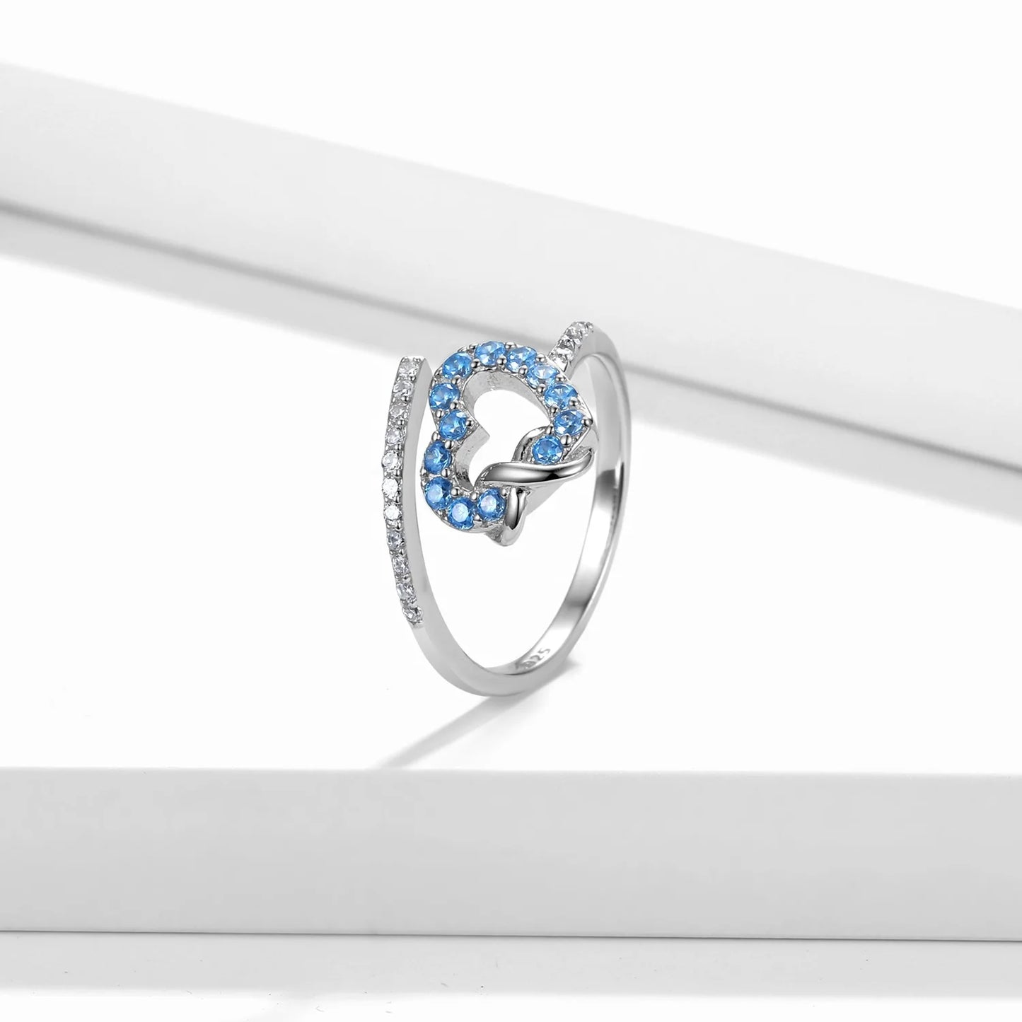 Infinite Love Heart Rings
