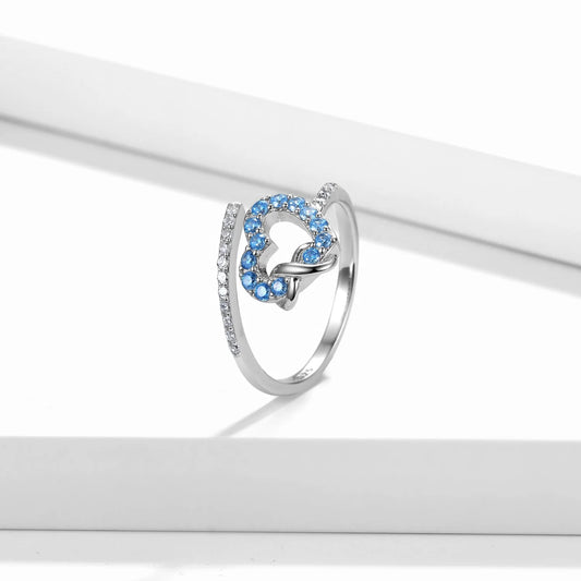 Infinite Love Heart Rings