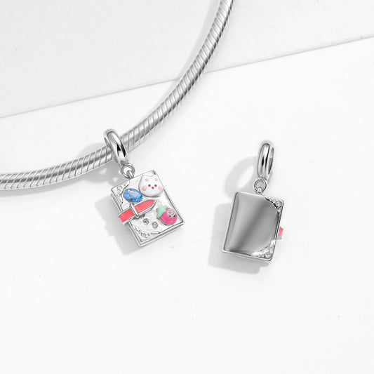 Little Rabbit Diary Pendant Charm