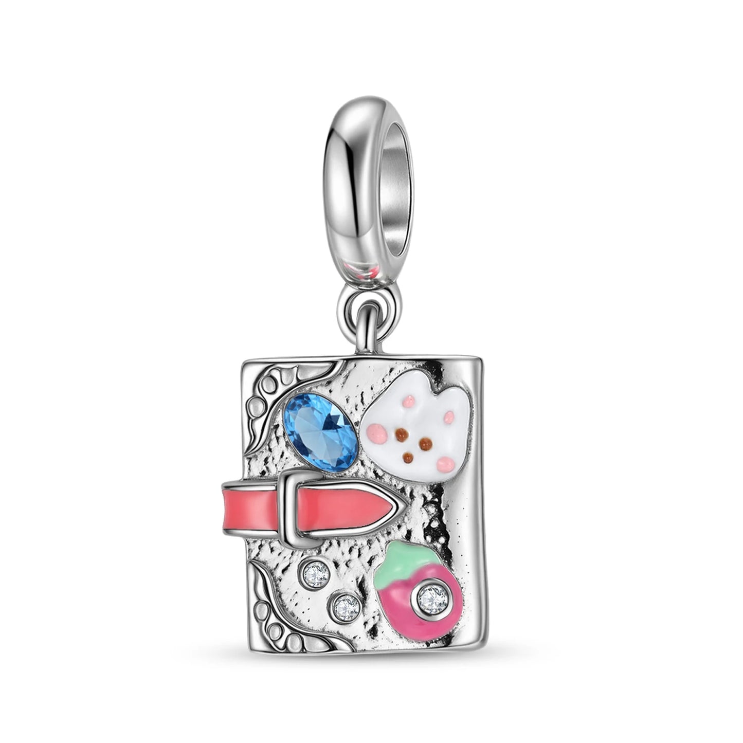 Little Rabbit Diary Pendant Charm