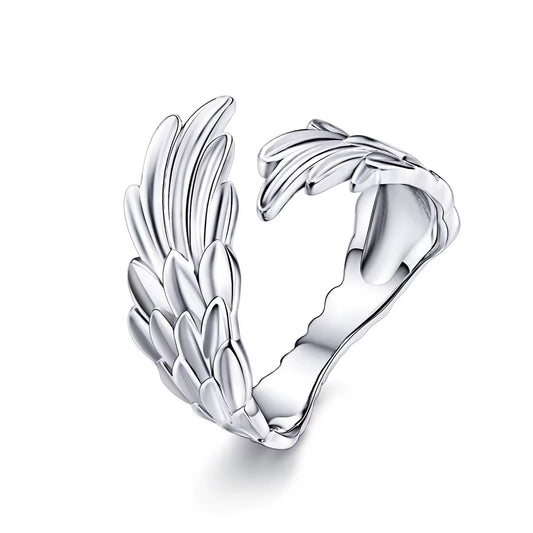 Adjustable Angel Wings Ring