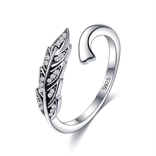 Adjustable Feather Ring